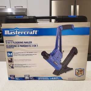 MASTERCRAFT Air powered 3 in 1 flooring Nailer BNIB